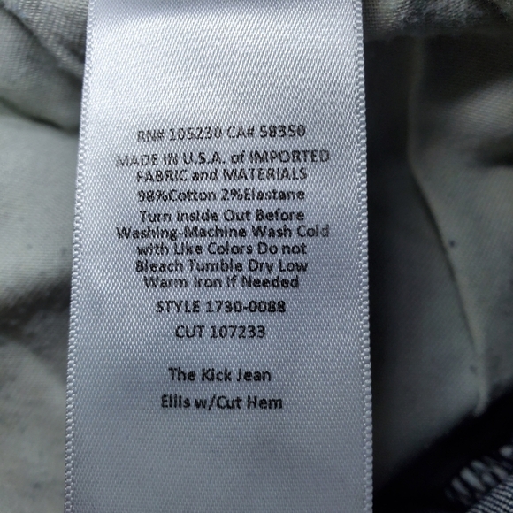 Current/Elliott's high-rise The Kick jeans 27 Cut Raw Hem - Picture 7 of 8